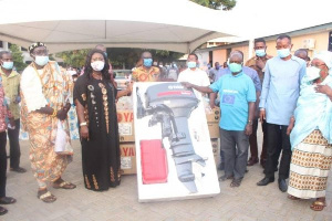 Minister of Fisheries and Aquaculture Development has distributed 200 outboard motors to fishers