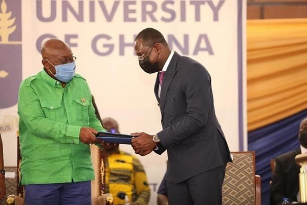 Dr. Joseph Siaw-Agyepong in a photo with H.E Nana Addo Dankwa Akufo-Addo