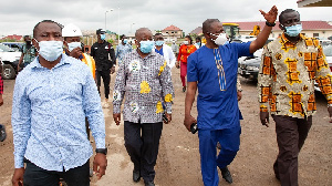 Kwaku Agyeman-Manu visited the site of Ghana