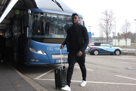 Adams is part of the Hoffenheim team that travelled to England