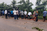 The accident occurred when the driver bumped into a pothole