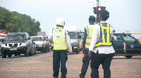 Some traffic wardens at post