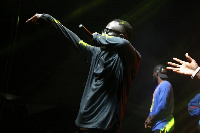 Eboo performing at Swedru