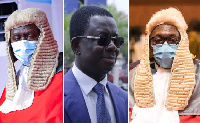 Left to right: CJ Anin-Yeboah, Dr Opuni and Justice Honyenuga