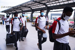 The Black Meteors team at the Kotoka International Airport