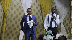 Rev. Owusu Bempah with his translator