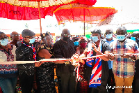 Dr Mahamudu Bawumia, Vice President of Ghana commissioning the facility