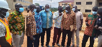 Education committee on a working visit to Abomoso Model Senior High School