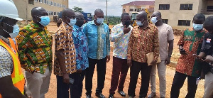 Education committee on a working visit to Abomoso Model Senior High School