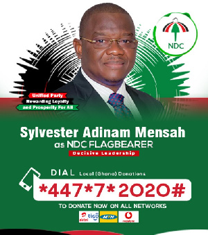 NDC flagbearer hopeful, Sylvester Adinam Mensah