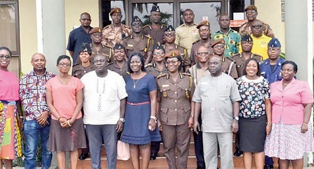 Prison Service commanders and other stakeholders at the 2017 National Advocacy Session