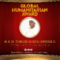 Torgbi Agbesi Awusu II was conferred a Global Humanitarian Award