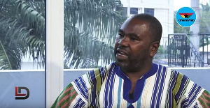 Diallo Sumbry speaking on The Lowdown on GhanaWeb TV