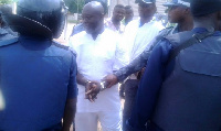 Kofi Jumah in police grip