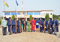 Some of the students in a group photo