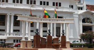 Forecourt of the Supreme Court complex in Accra