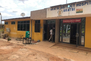 Frontage of the Akatsi Municipal hospital