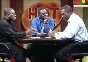 President Nana Akufo-Addo(L) and Former President Mahama on a TV show in the year 2000