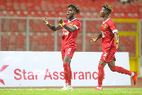 Kotoko players celebrate a crucial win