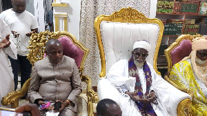 The Ejurahene Barima Osei Hwedie II and the National Chief Imam, Sheikh Osman Nuhi Sharubutu