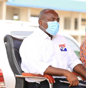 Kwabena Agyapong With The NPP Campaign Team In The Bono East