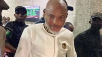 Nnamdi Kanu as im appear for court today