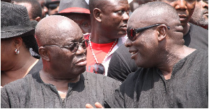 An old photo of Nana Akufo-Addo and Kwabena Agyepong