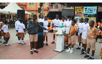 Some students of Crystal Heights Int'l School