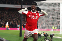 Arsenal striker Eddie Nketiah