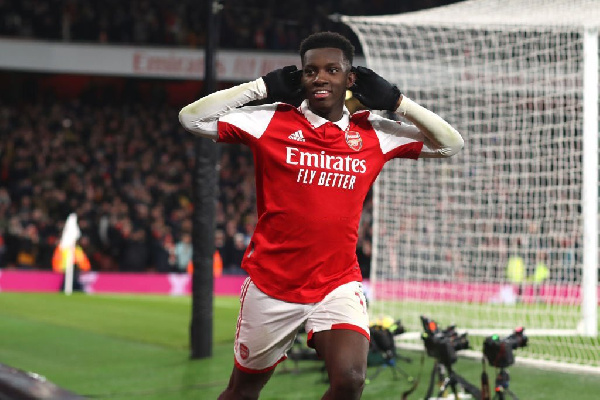 23-year-old England-born Ghanaian Eddie Nketiah