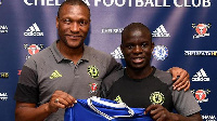 Sabon daraktan a gasar kwararru ta Saudi Arabiya, Michael Emenalo tare da N'Golo Kante