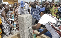 Nduom commissioning one of the water stations