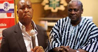 Former President John Dramani Mahama and Bernard Antwi-Boasiako