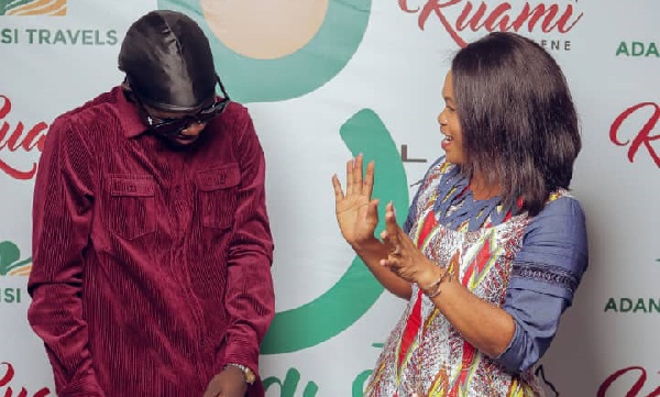 Kuami Eugene with Doreen Avio