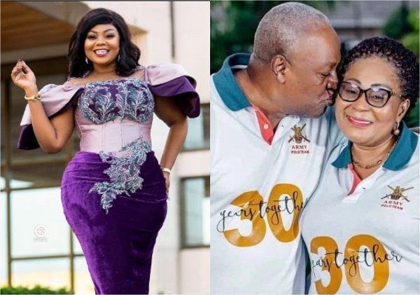 Empress Gifty thanks John and Lordina Mahama