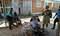 Miss Araba Kwofie and her team seized the opportunity to educate them about the deadly Coronavirus