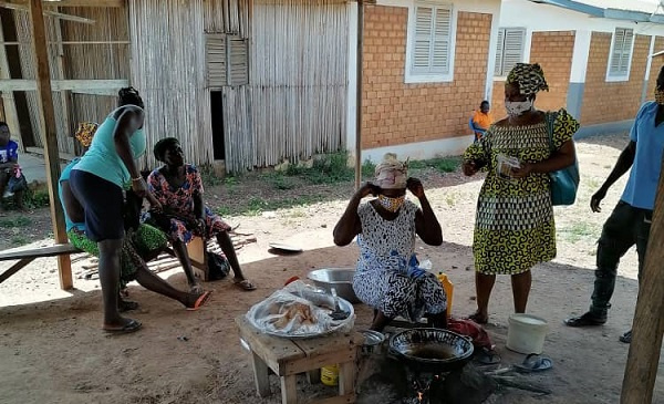 Miss Araba Kwofie and her team seized the opportunity to educate them about the deadly Coronavirus