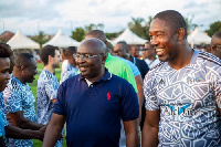 Vice President  Dr. Mahamudu Bawumia with Dr. Okoe Boye