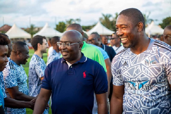 Vice President  Dr. Mahamudu Bawumia with Dr. Okoe Boye