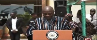 Minister of Regional Reorganisation, Dan Botwe is currently addressing the gathering