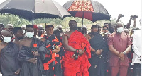 Some chiefs and members of the community during the memorial service