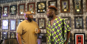 Mr. Eazi with Managing Director of Universal Music South Africa, Sipho Dlamini