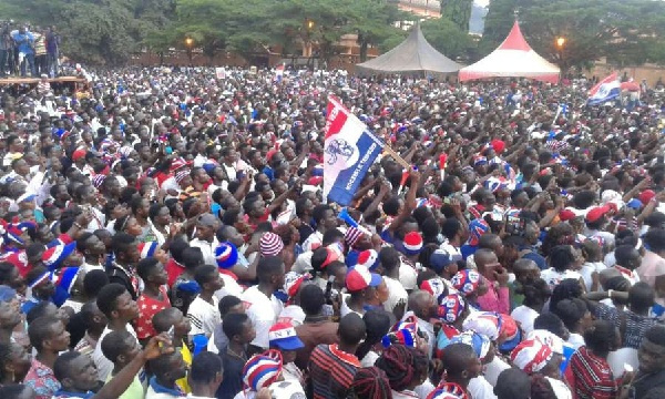 Some supporters of the New Patriotic Party at a rally. File photo