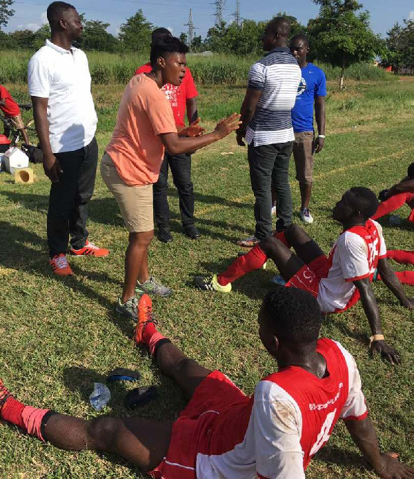 File photo; Mavis Appiah addressing DC United