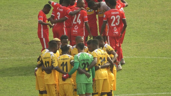 A file photo of Ashantigold SC vs Asante Kotoko SC