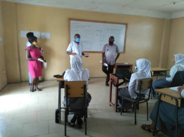 The NCCE sensitized students and teachers of Ghana Lebanon Islamic Secondary School