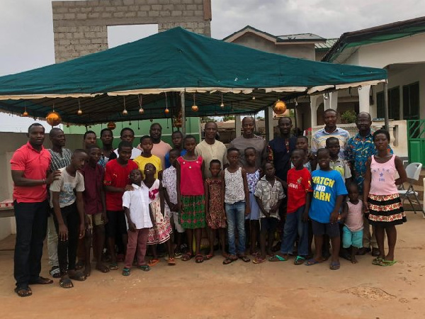 Black Stars technical team donate to Teshie Children's Home