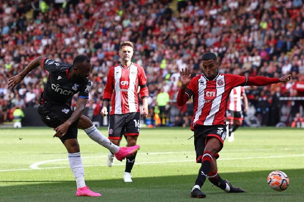 Ghanaian player, Jordan Ayew takes a shot