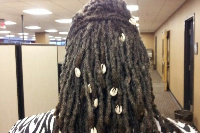 Dreadlock with cowries