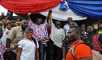 Deputy Agric minister-designate, George Oduro with President Akufo-Addo during campaign